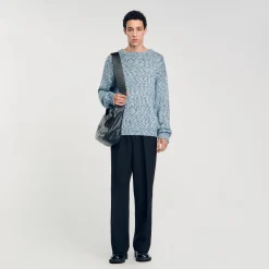 Homme SANDRO Pull En Maille Moulinée