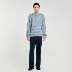 Homme SANDRO Pull En Maille Moulinée
