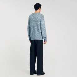 Homme SANDRO Pull En Maille Moulinée