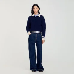 Femme SANDRO Pull En Maille Torsadée