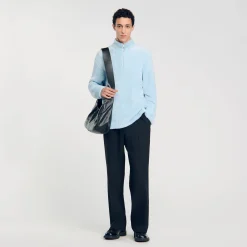 Homme SANDRO Pull En Polaire Bouclée