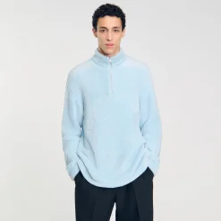 Homme SANDRO Pull En Polaire Bouclée