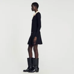 Femme SANDRO Pull Polo En Maille
