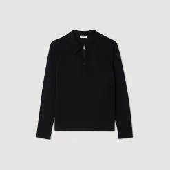 Homme SANDRO Pull Polo En Maille