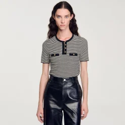 Femme SANDRO Pull Rayé