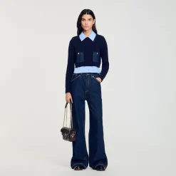 Femme SANDRO Pull Trompe L'œil