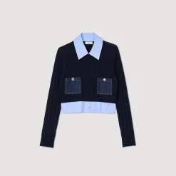 Femme SANDRO Pull Trompe L'œil
