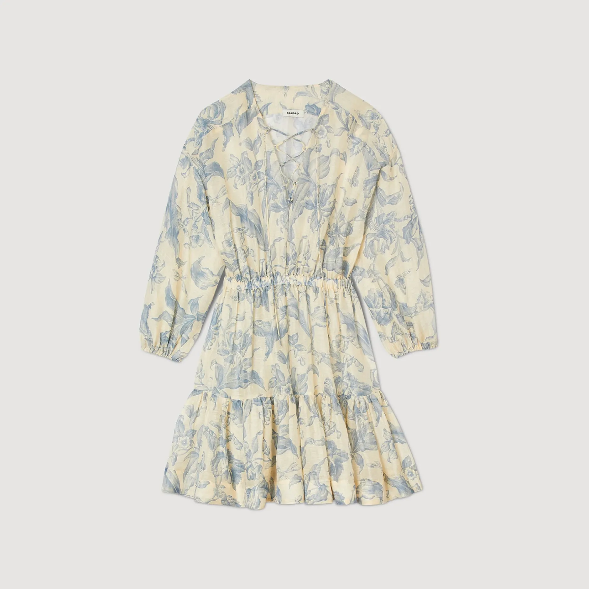 Femme SANDRO Robe à Imprimé Fleuri