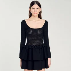 Femme SANDRO Robe à Volants