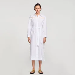 Femme SANDRO Robe Chemise Longue