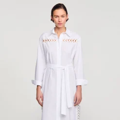 Femme SANDRO Robe Chemise Longue