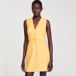 Femme SANDRO Robe Courte 2 En 1