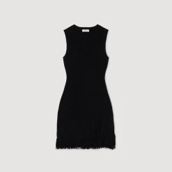 Femme SANDRO Robe Courte à Franges