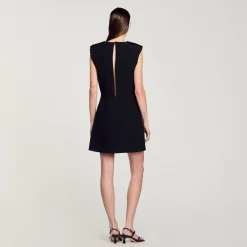 Femme SANDRO Robe Courte à Nœud