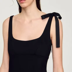 Femme SANDRO Robe Courte Bimatières