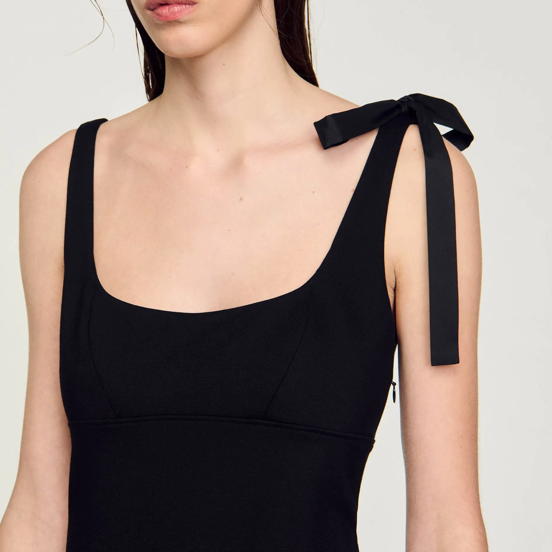 Femme SANDRO Robe Courte Bimatières