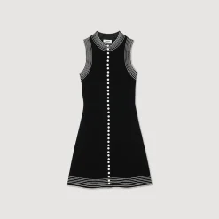 Femme SANDRO Robe Courte Boutonnée