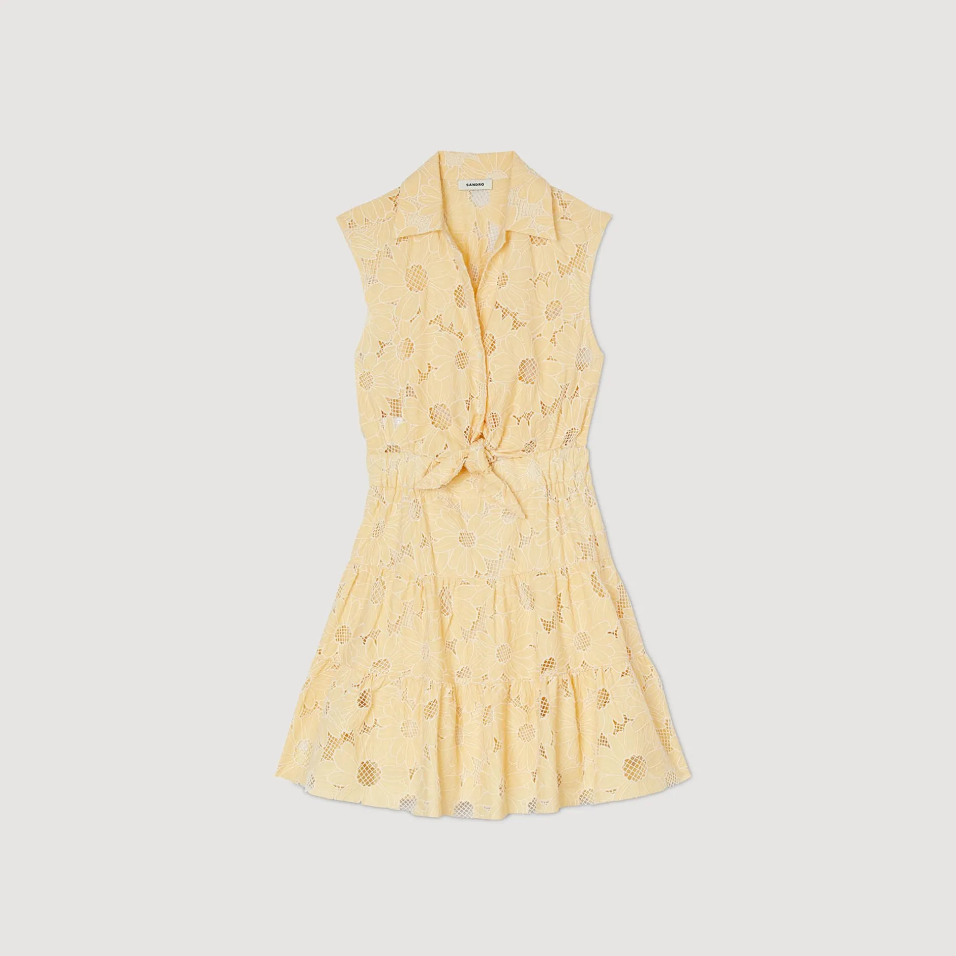 Femme SANDRO Robe Courte Brodée