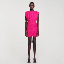 Femme SANDRO Robe Courte Drapée