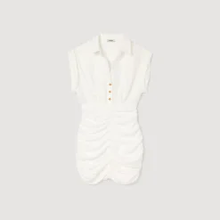 Femme SANDRO Robe Courte Drapée