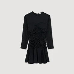 Femme SANDRO Robe Courte Drapée