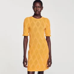 Femme SANDRO Robe Courte En Maille