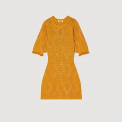 Femme SANDRO Robe Courte En Maille