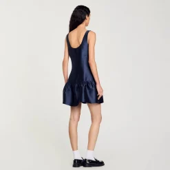 Femme SANDRO Robe Courte En Satin