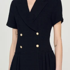 Femme SANDRO Robe Courte En Tweed