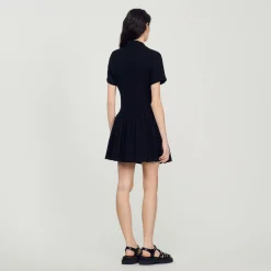 Femme SANDRO Robe Courte En Tweed