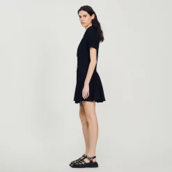 Femme SANDRO Robe Courte En Tweed