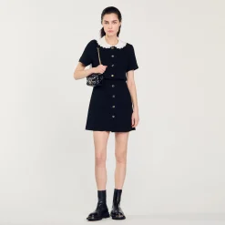 Femme SANDRO Robe Courte En Tweed