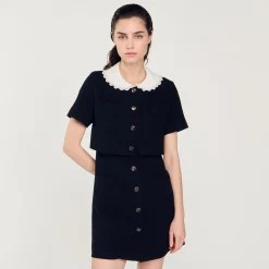 Femme SANDRO Robe Courte En Tweed
