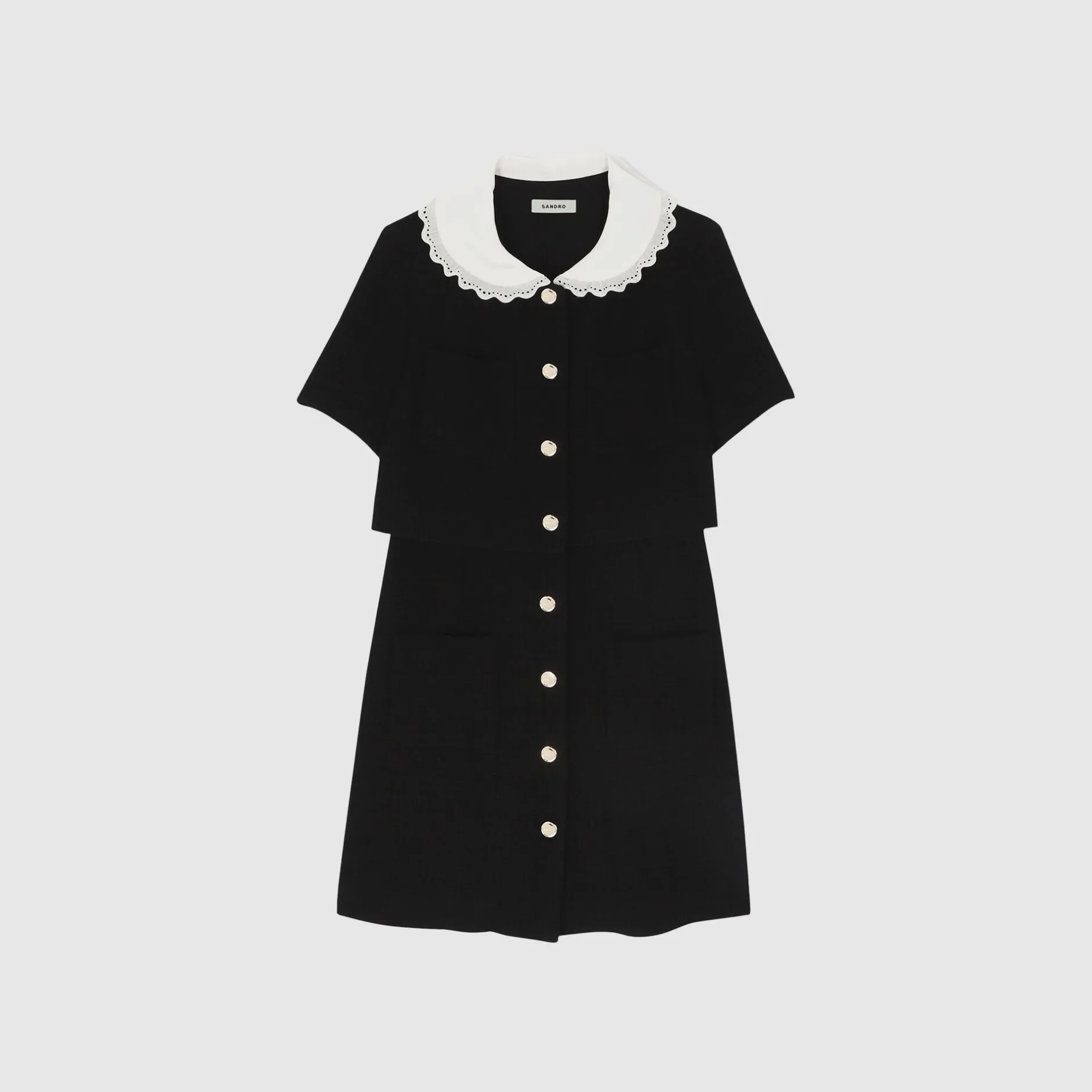 Femme SANDRO Robe Courte En Tweed