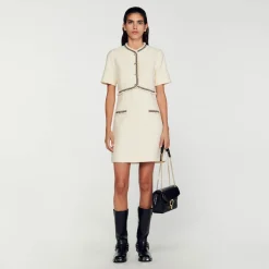 Femme SANDRO Robe Courte En Tweed