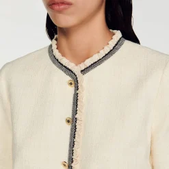 Femme SANDRO Robe Courte En Tweed