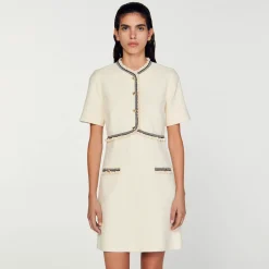 Femme SANDRO Robe Courte En Tweed