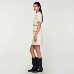 Femme SANDRO Robe Courte En Tweed