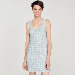 Femme SANDRO Robe Courte En Tweed