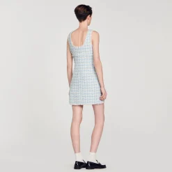 Femme SANDRO Robe Courte En Tweed