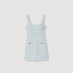Femme SANDRO Robe Courte En Tweed