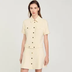 Femme SANDRO Robe Courte En Tweed