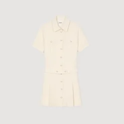 Femme SANDRO Robe Courte En Tweed