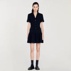Femme SANDRO Robe Courte En Tweed