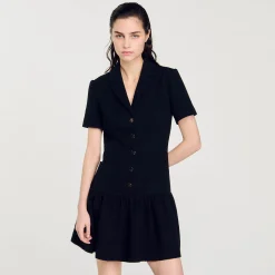 Femme SANDRO Robe Courte En Tweed
