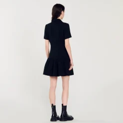 Femme SANDRO Robe Courte En Tweed