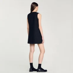 Femme SANDRO Robe Courte En Tweed