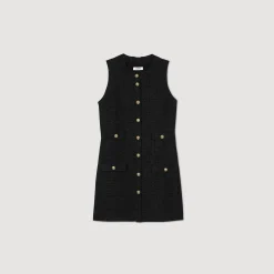 Femme SANDRO Robe Courte En Tweed