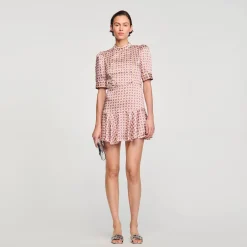 Femme SANDRO Robe Courte Imprimée