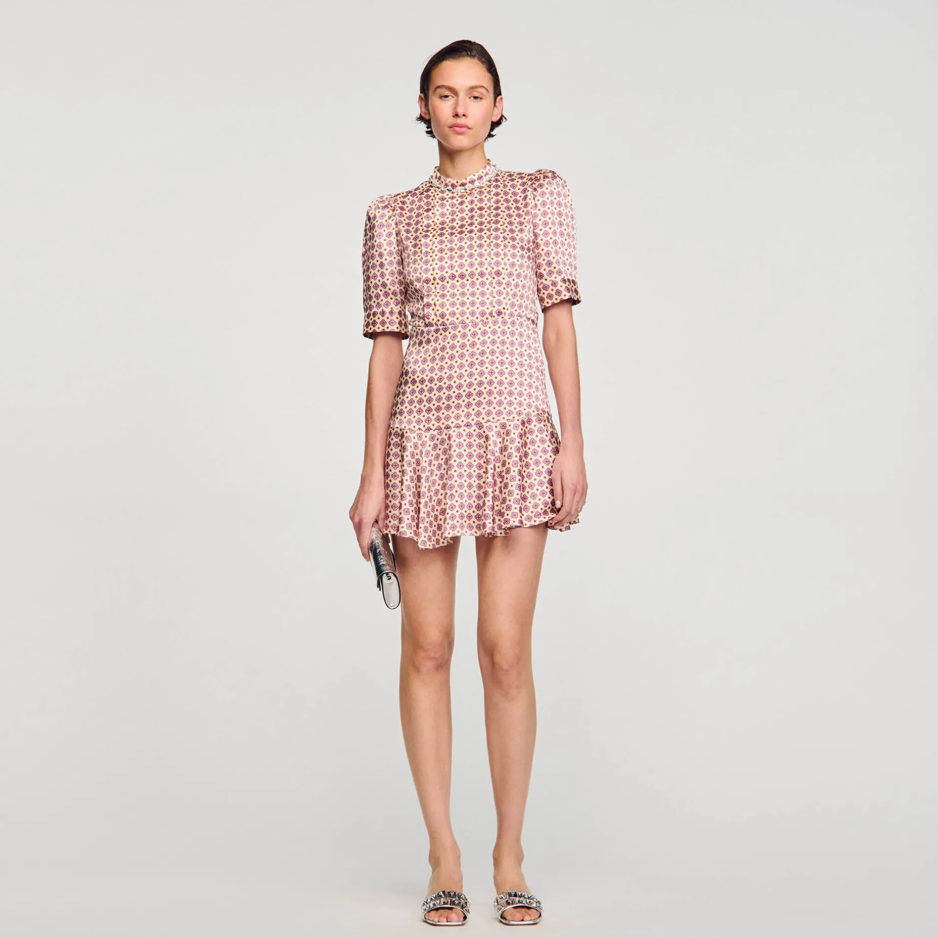 Femme SANDRO Robe Courte Imprimée